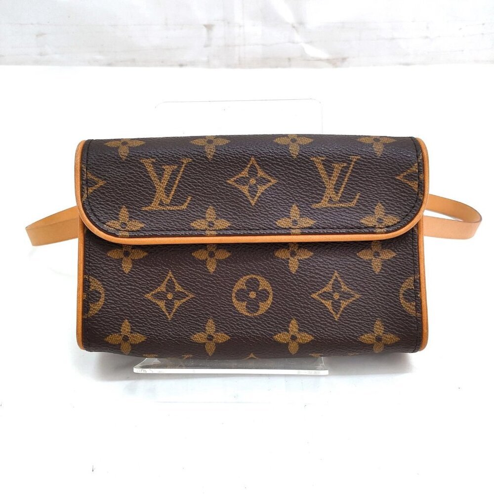 Louis Vuitton LV Shoulder Bag Pochette Florentine Brown Monogram 650-0710